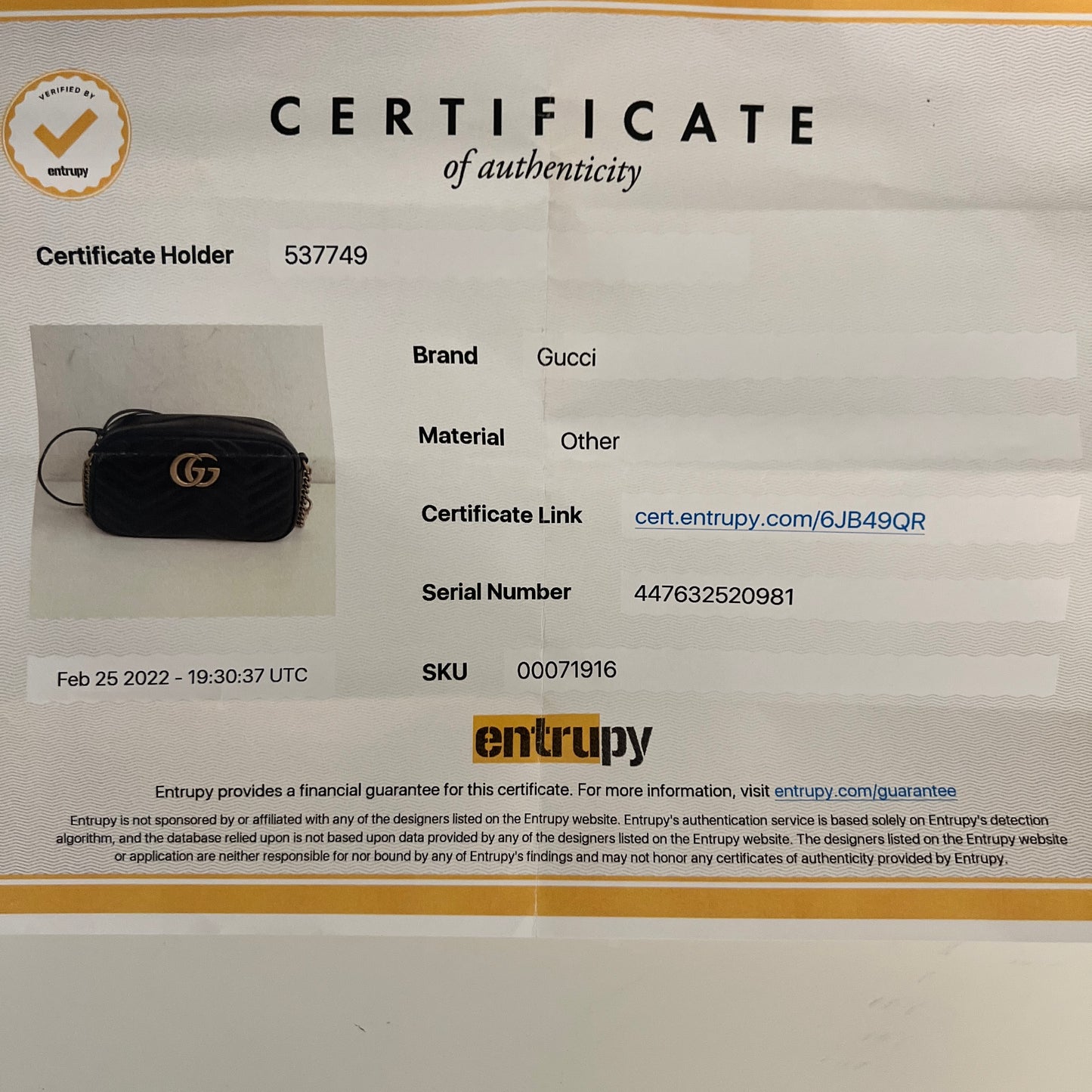Gucci Marmont Bag