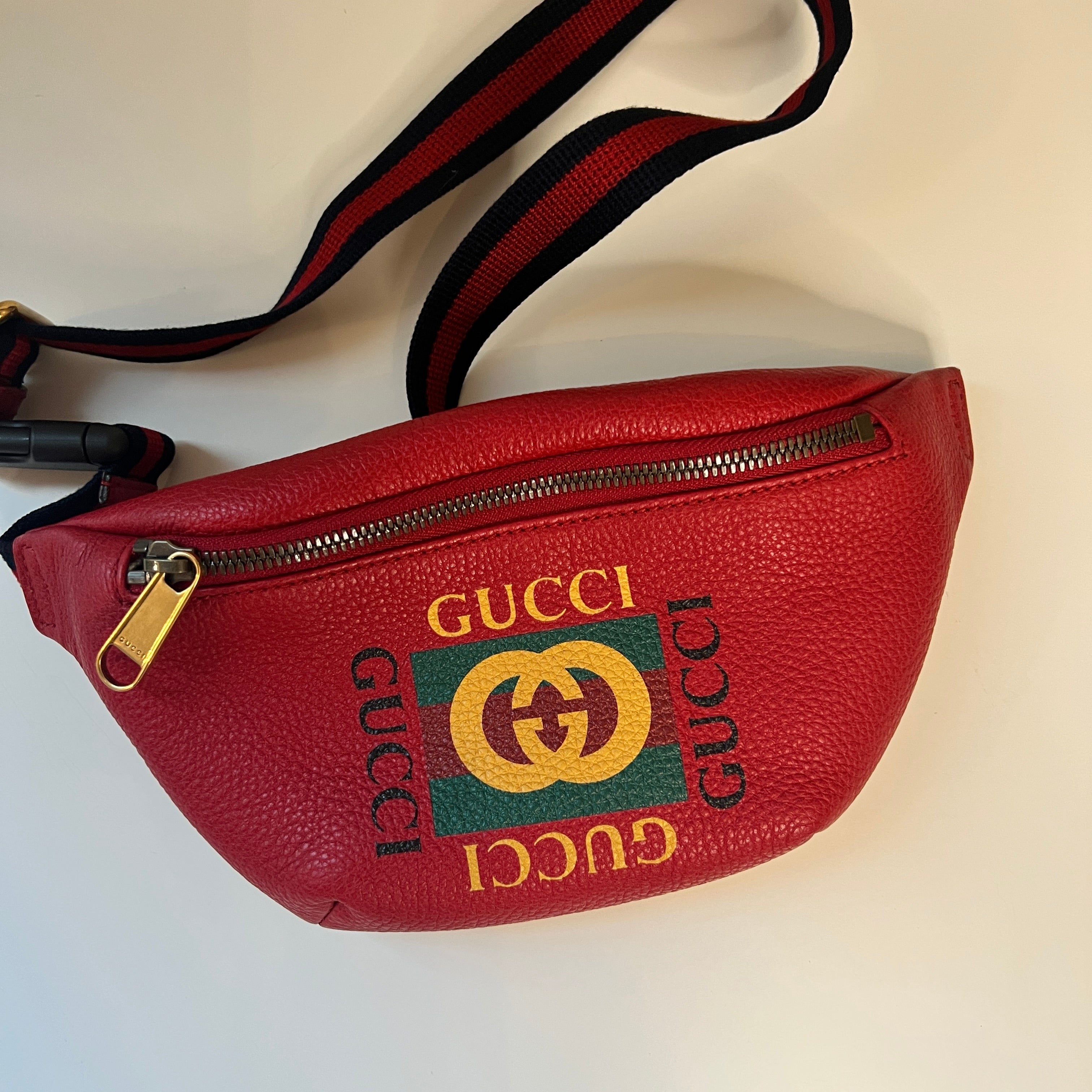 Waist bag shop gucci red