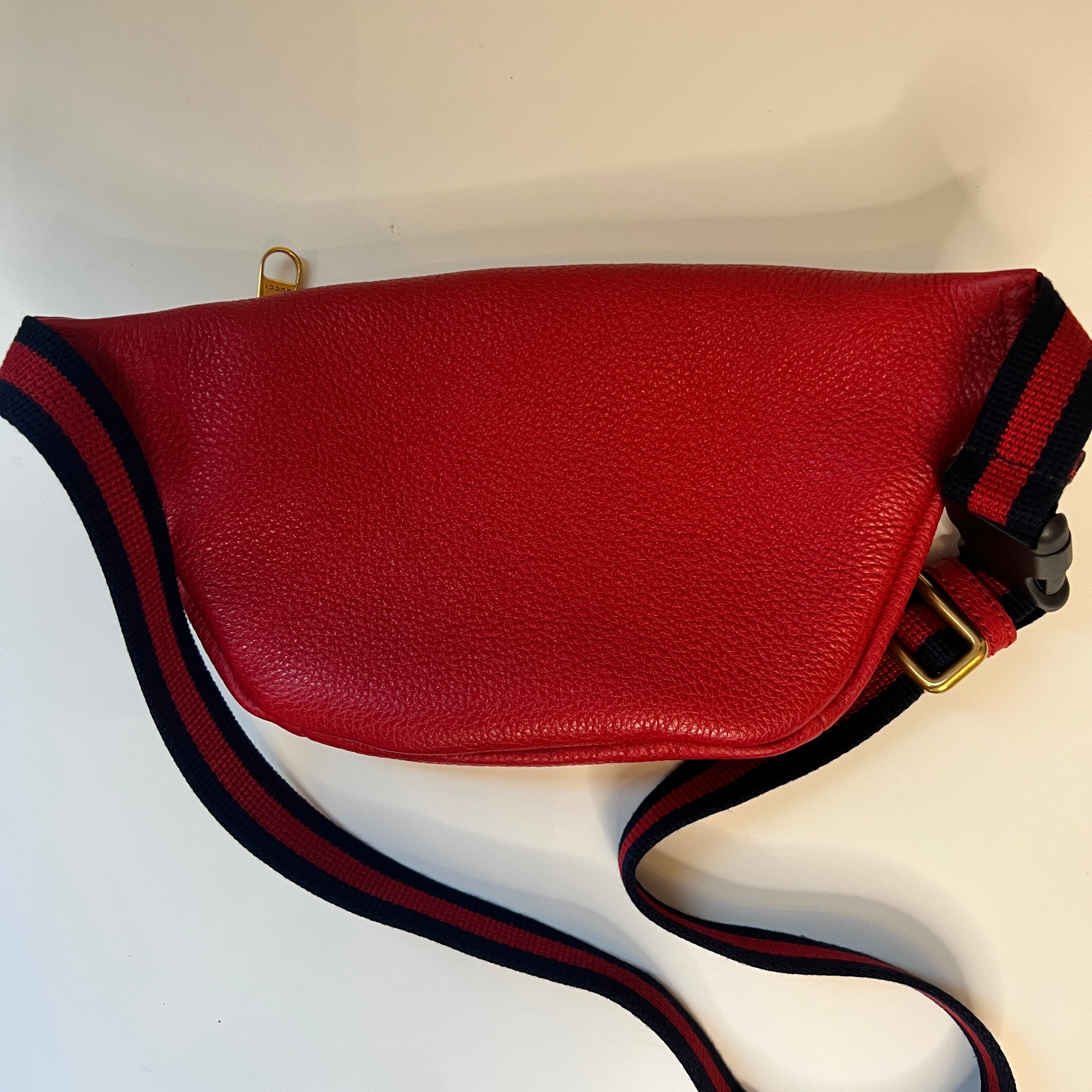 Gucci bum bag red on sale