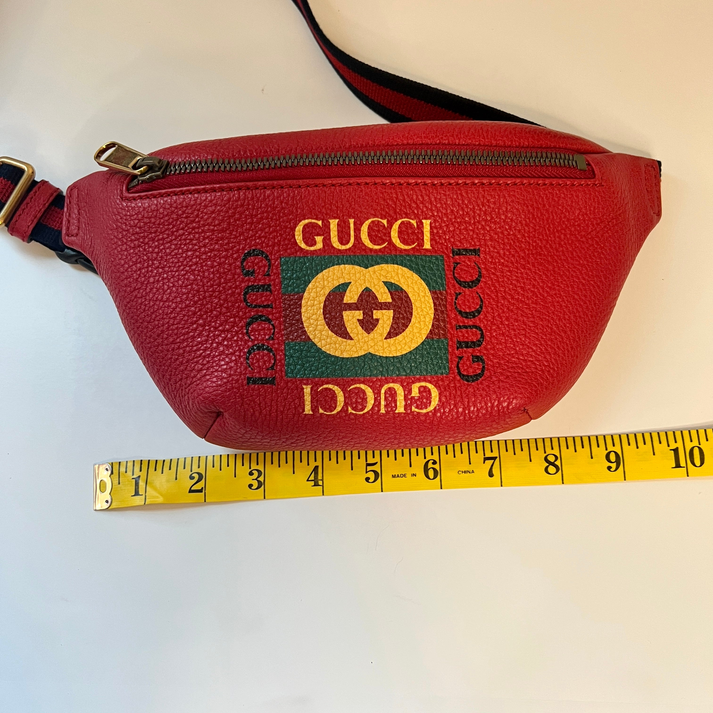 Gucci bum bag red best sale